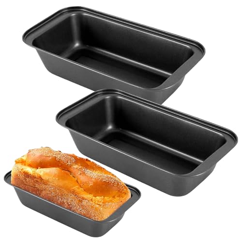 ATSGJLZN 3er echteckig Brotbackform - Edelstahl Kastenform Kuchen mit Antihaftbeschichtet - geeignet zum Backen von Brot, Kuchen, Toast und anderen Süßspeisen, leicht zu reinigen und langlebig ATSGJLZN 3er echteckig Brotbackform - Edelstahl Kastenform Kuchen mit Antihaftbeschichtet - geeignet zum Backen von Brot, Kuchen, Toast und anderen Süßspeisen, leicht zu reinigen und langlebig von ATSGJLZN