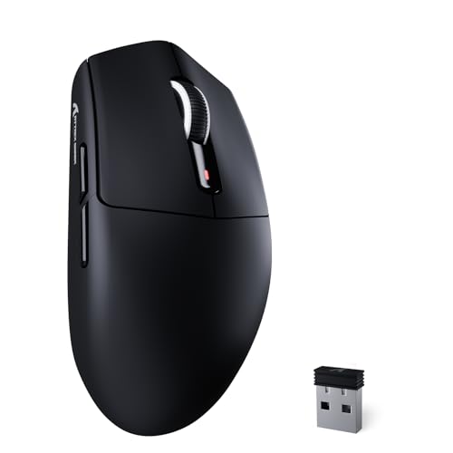 ATTACK SHARK G3 Kabellose Gaming-Maus, 25000 DPI, PAW3311-Sensor, 59g Superlight G305 Gamer-Mäuse, 80 Millionen Klicks, 500-mAh-Akku, Bluetooth/2.4G/Kabelgebundene, Für Win 11/PC/Mac, Schwarz ATTACK SHARK G3 Kabellose Gaming-Maus, 25000 DPI, PAW3311-Sensor, 59g Superlight G305 Gamer-Mäuse, 80 Millionen Klicks, 500-mAh-Akku, Bluetooth/2.4G/Kabelgebundene, Für Win 11/PC/Mac, Schwarz von ATTACK SHARK