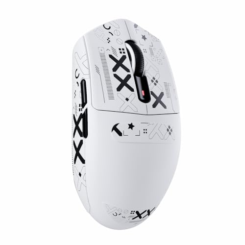 ATTACK SHARK G3 Kabellose Gaming-Maus, 25000 DPI, PAW3311-Sensor, 59g Superlight G305 Gamer-Mäuse, 80 Millionen Klicks, 500-mAh-Akku, Bluetooth/2.4G/Kabelgebundene, Für Win 11/PC/Mac, Weiß ATTACK SHARK G3 Kabellose Gaming-Maus, 25000 DPI, PAW3311-Sensor, 59g Superlight G305 Gamer-Mäuse, 80 Millionen Klicks, 500-mAh-Akku, Bluetooth/2.4G/Kabelgebundene, Für Win 11/PC/Mac, Weiß von ATTACK SHARK