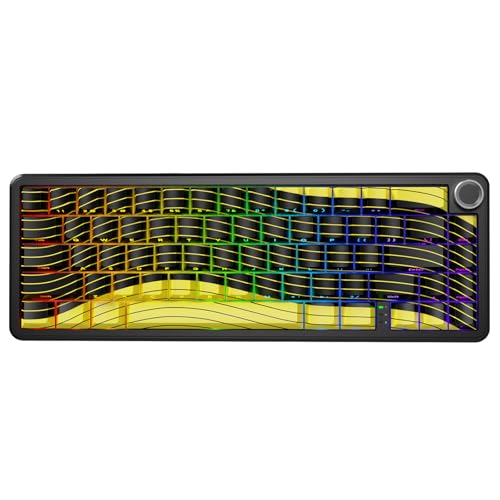 ATTACK SHARK X65PRO HE Rapid Trigger Kabellose Gaming-Tastatur, 0,01mm RT-Genauigkeit 8000Hz Kabelgebundene RGB Tastatur, Magnetic Switches, Einstellbare Betätigung, Snap Tap, für PC/Mac, Gelb ATTACK SHARK X65PRO HE Rapid Trigger Kabellose Gaming-Tastatur, 0,01mm RT-Genauigkeit 8000Hz Kabelgebundene RGB Tastatur, Magnetic Switches, Einstellbare Betätigung, Snap Tap, für PC/Mac, Gelb von ATTACK SHARK
