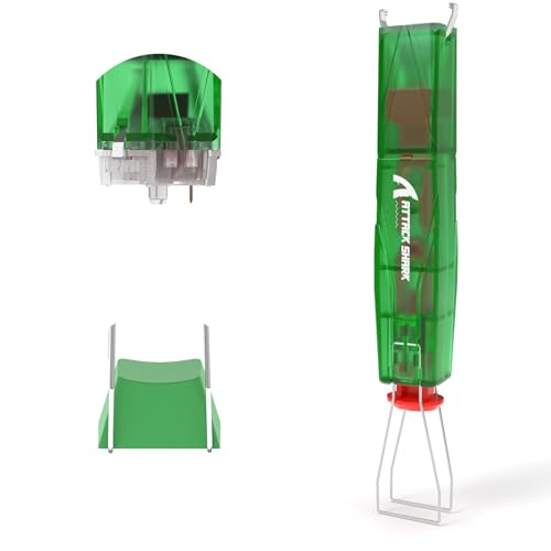 ATTACK SHARK KS01 2-in-1 Keycap Puller und Switch Puller für Mechanische Gaming-Tastaturen, Verstellbarer Tastenkappenentferner aus 304-Edelstahl, Müheloser Schalterentferner- Grün Transparent von ATTACK SHARK