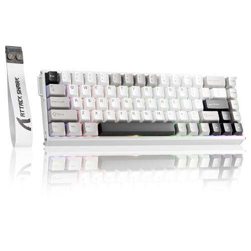 ATTACK SHARK X68MAX HE Rapid Trigger Kabelgebundene Gaming-Tastatur aus Aluminium,0.005mm RT-Genauigkeit,Hall-Effekt-Magnetschalter,Einstellbare Betätigung,8000Hz,0,08ms Latenz,RGB von ATTACK SHARK