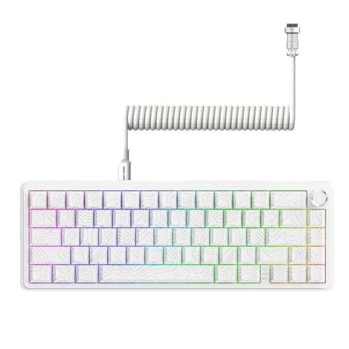 ATTACK SHARK X65PRO HE Rapid Trigger Keyboard, Magnetic Gaming Keyboard, Magnetic Switch, Tri-Mode, 0.01mm RT Accuracy, 0.125ms Latency, 8K Polling Rate, 128K Scan Rate, Dye-sub PBT Keycap von ATTACK SHARK