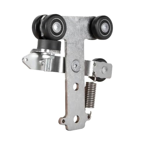 ATTAS Doppelrollapparat Typ 0 mit Bremse | Laufschienen Schiebetor Scheunentor | Laufrollen Profil Typ 0 | Rollen für Schiebetürbeschlag | MEA Tor-Schienen 28x30 (Typ 0 | 90 kg) von ATTAS