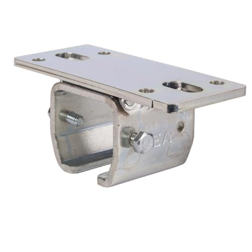 ATTAS MEA Deckenhalterung Schiebetorbeschlag Typ 2 | 43x48 | Außenbereich Deckenbefestigung Deckenmuffe für schwerlast Laufschienen | C Profil | Stahl verzinkt | Schienen-Halterung | Schiebetürschiene von ATTAS