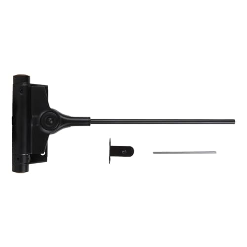 ATTAS Türschließer (40kg) Feder Schwarz 25 kg, 40 kg, 60 kg, 80 kg Schließkraft| automatischer Türschließer | Türschließer außen Gartentor Gartentür von ATTAS