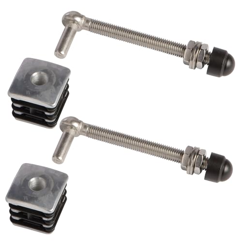 LOCINOX Torbandset GBM12-DP40-150 für Gartentore mit Aluminiumkappe 40x40mm (1 Paar) von ATTAS