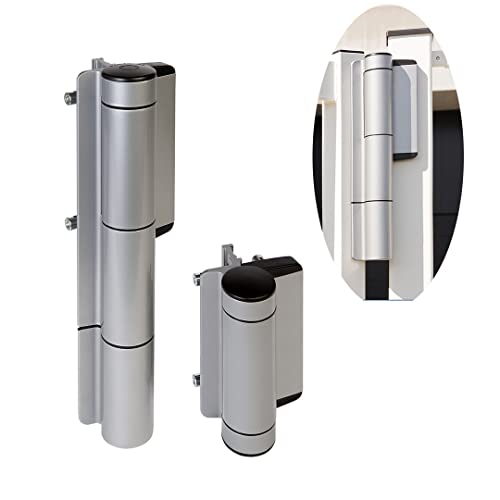 Locinox Mammoth-HD Hydraulischer Torschließer Torband stark 180° selbstschließend (Silber) von ATTAS