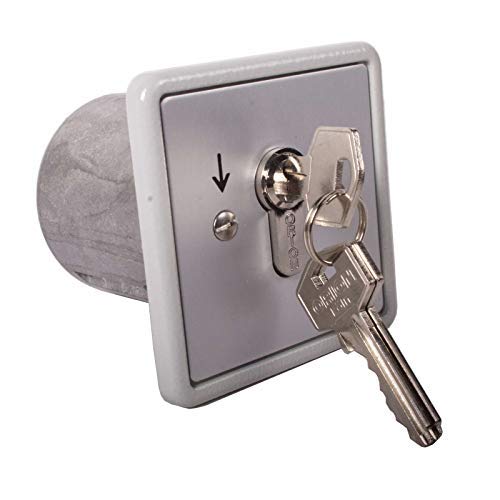 Schlüsselschalter tastend/rastend UPRA 1-TR Schlüsseltaster, Toröffner, Garage von ATTAS