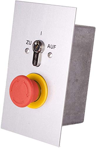 Schlüsselschalter unterputz mit NOT-AUS Pilzknopf UP2-2T/S Notstopp Schalter Schlüsselschalter unterputz mit NOT-AUS Pilzknopf UP2-2T/S Notstopp Schalter von ATTAS
