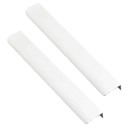 2 Stück Möbelgriff unsichtbar Schrankgriffe Versteckt SchubladenKnöpfe abgerundete Ecken Türgriff Hinterschraubgriff für Schlafzimmer Küche Kleiderschrank Profilgriff (Länge 600mm,Warmweiß) von ATTIVS