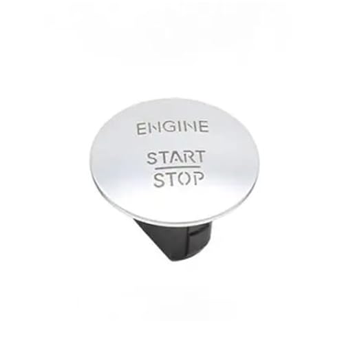 Auto Zündschloss Auto Motor Start Stop Druckknopfschalter Starten Keyless A2215450714 Passend für Mercedes Benz W164 W205 W212 W213 W221 Zündung Steuerschalter(Silver) von ATUMY
