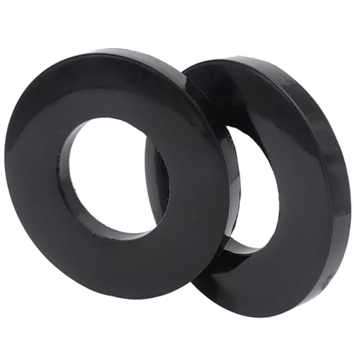 Luftfeder,LUFTFEDERBEIN Automotive Universal Sound Trittschalldämmung Pad Stoßdämpfer Top Mount Turm Gummi Buchse Suspension Schock(2pc-black) von ATUMY