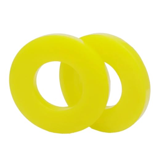Luftfeder,LUFTFEDERBEIN Automotive Universal Sound Trittschalldämmung Pad Stoßdämpfer Top Mount Turm Gummi Buchse Suspension Schock(2pc-yellow) von ATUMY
