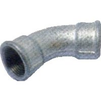 Ellenbogen 45° großer Radius FF verzinkter Gusseisen 26x34 Ellenbogen 45° großer Radius FF verzinkter Gusseisen 26x34 von ATUSA