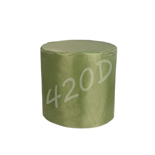 Abdeckung für Gartenmöbel Wasserdicht 80x80cm, 420D Tischabdeckungen Outdoor Rund, Wasserdichtes Atmungsaktives Oxford-Gewebe, SchutzhÜLle Gartenmöbel Mit Kordelzug von ATYUJKB
