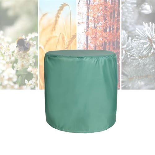ATYUJKB Rund Gartenmöbel Abdeckung Wasserdicht 50x50cm, 420D Abdeckplane Gartenmöbel Schutzhülle, Gewebe Wasserdicht Abdeckhaube, Abdeckung für Gartenmöbel Schwerlast von ATYUJKB