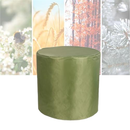 ATYUJKB Rund Gartenmöbel Abdeckung Wasserdicht 50x75cm, 420D Abdeckplane Gartenmöbel Schutzhülle, Gewebe Wasserdicht Abdeckhaube, Abdeckung für Gartenmöbel Schwerlast von ATYUJKB