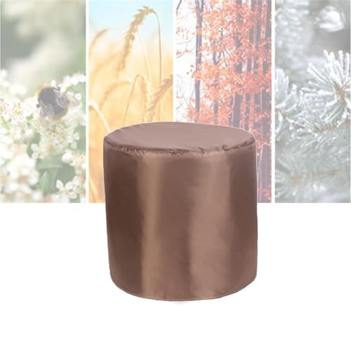 ATYUJKB Rund Gartenmöbel Abdeckung Wasserdicht 90x90cm, 420D Abdeckplane Gartenmöbel Schutzhülle, Gewebe Wasserdicht Abdeckhaube, Abdeckung für Gartenmöbel Schwerlast von ATYUJKB