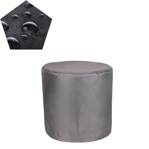 ATYUJKB Wasserdicht Abdeckhaube für Gartenmöbel Rund 100x100cm, 420D Oxford Gewebe Schutzhülle, Gartenmöbel Abdeckung Tisch, Gewebe Wasserdicht Abdeckhaube für Gartentische Terrassenmöbel von ATYUJKB