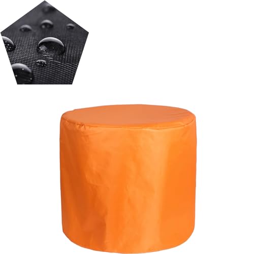 ATYUJKB Wasserdicht Abdeckhaube für Gartenmöbel Rund 100x100cm, 420D Oxford Gewebe Schutzhülle, Gartenmöbel Abdeckung Tisch, Gewebe Wasserdicht Abdeckhaube für Gartentische Terrassenmöbel von ATYUJKB