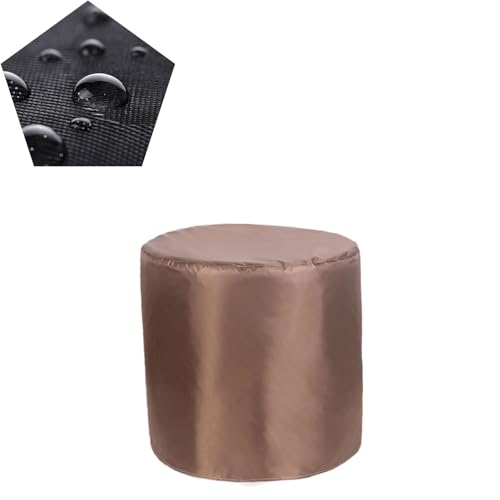 ATYUJKB Wasserdicht Abdeckhaube für Gartenmöbel Rund 90x90cm, 420D Oxford Gewebe Schutzhülle, Gartenmöbel Abdeckung Tisch, Gewebe Wasserdicht Abdeckhaube für Gartentische Terrassenmöbel von ATYUJKB