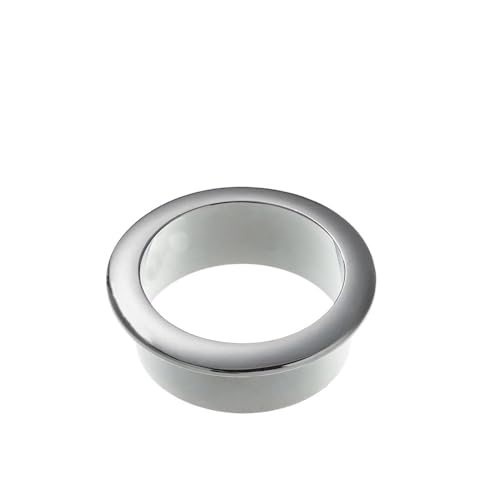 ATooi Kabeldurchführungen for Computertisch, Drahtlochabdeckung, Schrankentlüftung, dekorativer Ring, Kabelauslass, Möbelbeschläge, Schreibtischzubehör (Color : Silver1-40mm) von ATooi