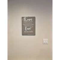 Religiöses Zitat. Liebe Brautparty Geschenk. Brautpaar. Wohnkultur. Rustikale Hochzeitsgeschenk. Einweihungsgeschenk. Ist Art von ATouchOfBlissDesigns