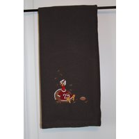 Besticktes Fußball Türkei Grau Doppelzweck Küchentuch Geschirrtuch von ATouchofStitchery
