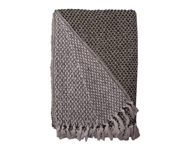 Wohndecke Decke Überwurf Netz 100% Baumwolle 130x180 cm Skandinavisch, AU Maison, 100% recycelte Baumwolle von AU Maison