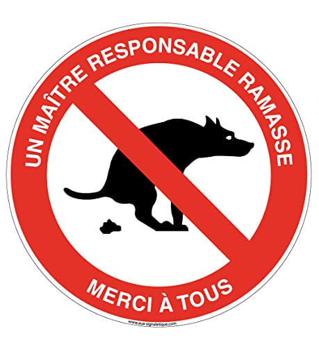 AUA SIGNALETIQUE 201115-R-BS-v-270 Mit Signal Schild, mehrfarbig von AUA SIGNALETIQUE