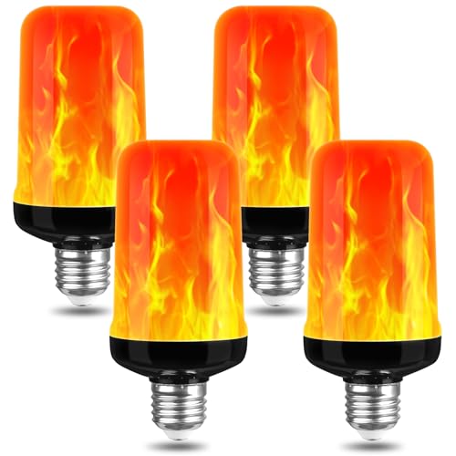 AUAUY LED Flammen Glühbirne, 3 W E27 Flammeneffekt Glühbirne, 1400 K 3 Beleuchtungsmodi Flackernde Dekorative Lampen für den Innen- und Außenbereich für Garten Bar Halloween Weihnachten (4 Stück) AUAUY LED Flammen Glühbirne, 3 W E27 Flammeneffekt Glühbirne, 1400 K 3 Beleuchtungsmodi Flackernde Dekorative Lampen für den Innen- und Außenbereich für Garten Bar Halloween Weihnachten (4 Stück) von AUAUY