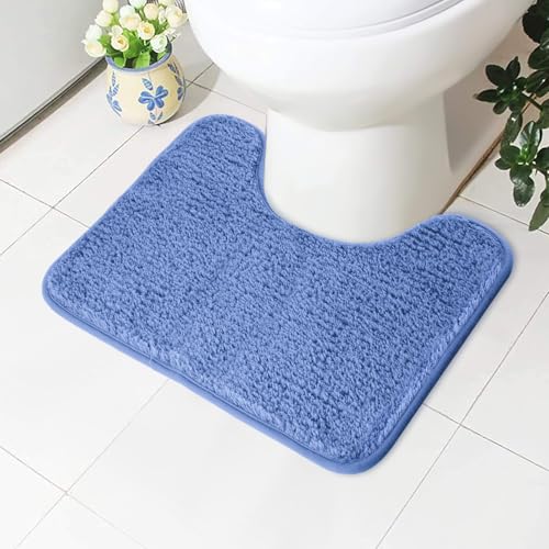 AUAUY Rutschfester WC-Vorleger-Blau von AUAUY