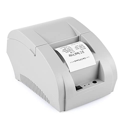 AUBEST Etikettendrucker, 58mm thermischer Belegdrucker Posse Drucker-Ticker-Check for Restaurant- und Supermarkt-Support-Cash-Schublade(5890K Black) von AUBEST