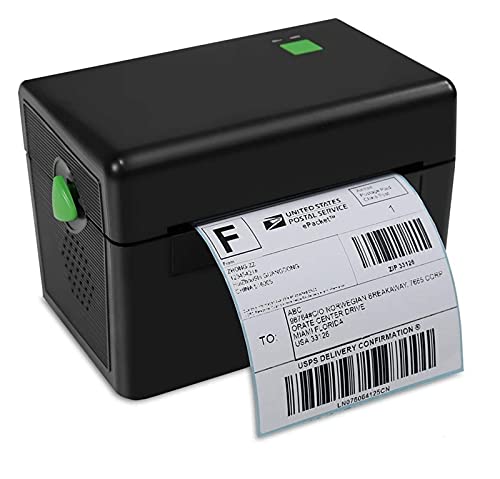 AUBEST Etikettendrucker, Etikettendrucker-High Speed ​​4x6 Thermomrucker for Versand- & Porto-Labels Home Office-Unterstützung mehrerer Systeme(2 roll Label Paper) von AUBEST