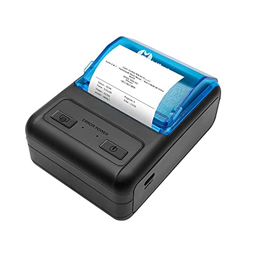 AUBEST Etikettendrucker, Tragbare Druckeraufkleber Mini Thermische Multifunktionale Bluetooth-Maschine Home Office Unterstützung mehrerer Systeme(Add Printer Case) von AUBEST