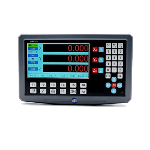 AUBEST Lineares Raster, SDS2-3VA 3. Achse LCD Digitales Auslesekit und 3 Stück KA-300. Glas-Linearskala-Encoder for Drehmaschinenmühle(SDS2-3VA LCD Display) von AUBEST