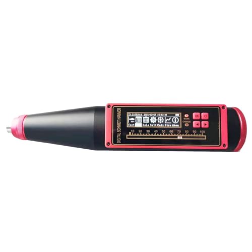 Beton-Rückprallprüfgerät, Digitaler Beton-Rückprallhammer-Tester NDT Resiliometer Betontester mit OLCD-Display 999 Standardspeicher von AUBEST