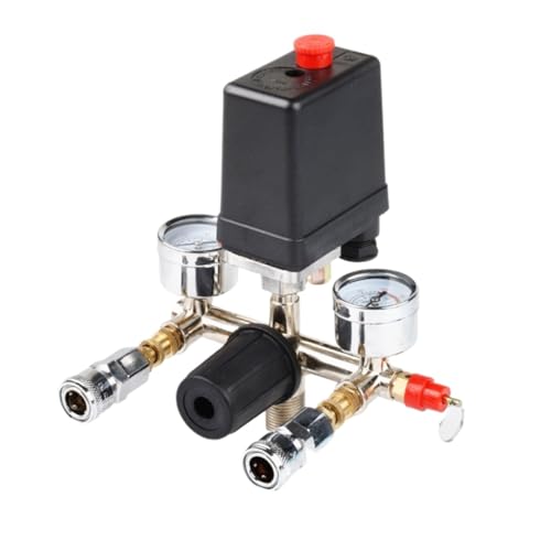 Druckregler, 20A 380V Luftkompressor-Druckschalter-Controller, 0,5-0,8MPA 5-8BAR 90-120PSI Luftpumpen-Druckbaugruppe(380v) von AUBEST