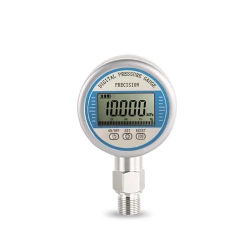 Druckregler, 5-stelliges 100-mm-LCD-Display, digitales Manometer, hochpräzises Psi-Bar-Mpa-Digital-Heizöl-Luft-Hydraulikdruckmessgerät(G1-4 thread,0-20Mpa) von AUBEST