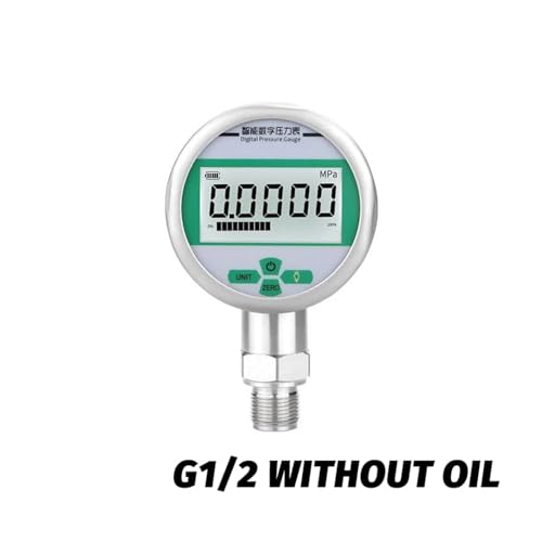 Druckregler, Digitale Manometer, Manometer, 80 mm, 0,5% FS, 4-stelli Anzei, 0–100 MPa, 5 Einheiten Mpa, Kpa, Psi, Bar, kg/cm2(BSP(G)1-2,0-4Mpa) von AUBEST