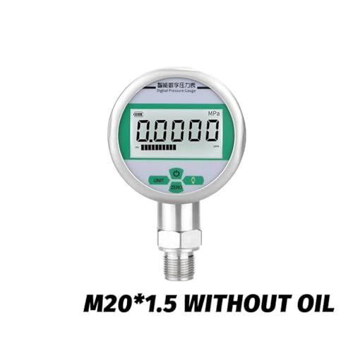Druckregler, Digitale Manometer, Manometer, 80 mm, 0,5% FS, 4-stelli Anzei, 0–100 MPa, 5 Einheiten Mpa, Kpa, Psi, Bar, kg/cm2(M20-1.5,0-60Mpa) von AUBEST