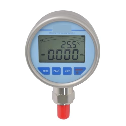 Druckregler, Digitales Luft-Öl-Druckmessrät, nauigkeit 0,1%, Membran-Edelstahl 316L, Hintergrundbeleuchtung, Kraftstoff-Wasser-Druckmessrät(M20-1.5,0-250Kpa) von AUBEST