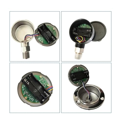Druckregler, Digitales Manometer, kabellos, Bar Mpa Psi 100 MPa, Luft, Flüssigkeit, Heizöl, Wasser, digitales Druckmanometer, Niederdruckmessgerät(60mm radial,0-25Mpa) von AUBEST