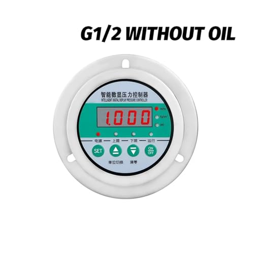 Druckregler, Digitales Manometer 80 mm 24 V Edelstahlsteuerung, Online- und Offline-Druckschalter for Ölkompressor(G1-2 Back,0-1MPa) von AUBEST