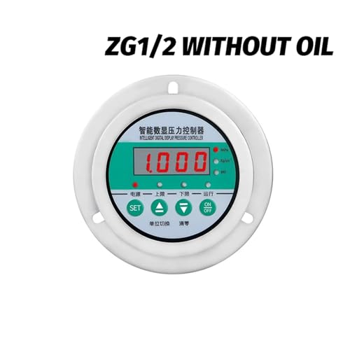 Druckregler, Digitales Manometer 80 mm 24 V Edelstahlsteuerung, Online- und Offline-Druckschalter for Ölkompressor(ZG1-2 Back,0-16MPa) von AUBEST