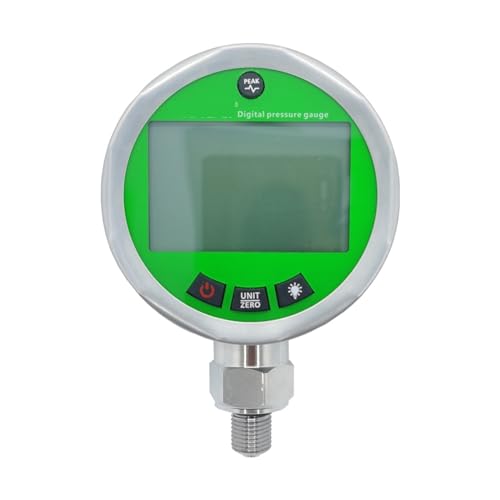 Druckregler, Digitales hydraulisches Manometer, Difs-Siliziumkern-Testmessrät 0–250 bar, 600 bar, 1000 bar, NPT1/4 G1/4, for Gas, Wasser, Öl, langlebig(NPT1-2,0-600bar) von AUBEST