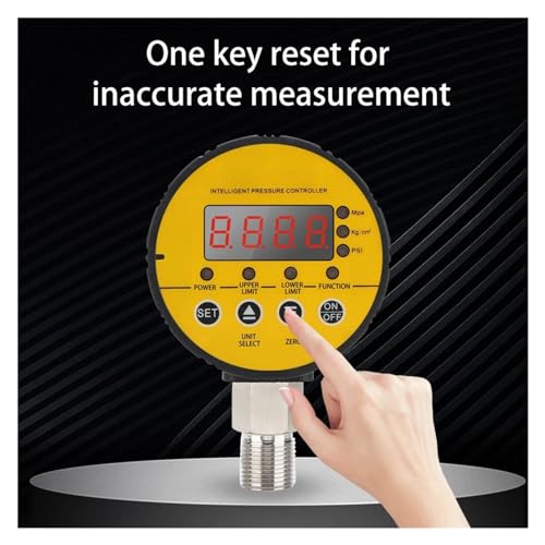 Druckregler, G1/4 Digitales Manometer, digitaler intelligenter Manometerpumpen-Unterdruck-Wasserdruckschalter-Controller(0-1.6Mpa,380V) von AUBEST