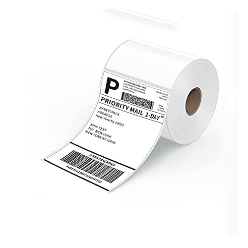 Etikettendrucker, Thermischer Etikett Drucker-4x6 Thermischer Versanddrucker Kommerzieller Direktlabel-Hersteller kompatibel mit USPS.(2 roll Paper) von AUBEST