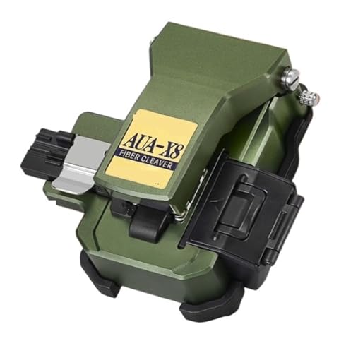 Faser-Cleaver, Faser-spalter AUA-X8 FTTH Kabel Fiber Optic Schneiden Messer Mit abfall faser box Drei-in-one clamp slot 24 Oberfläche klin(AUA-X8 Green) von AUBEST